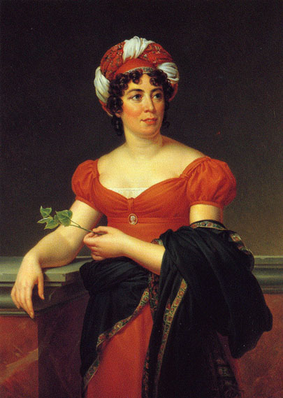 Portretul doamnei de Staël, realizat de François Gérard, sursă Wikipedia.